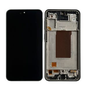 Samsung Galaxy A37 A376B Display And Digitizer With Frame Charkoal Soft-OLED