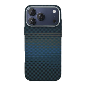 Rixus Alpine Ultra-Slim Case With MagSafe Compatible RXA131 For Apple iPhone 17 Pro, 18 Pro Stripe Blue