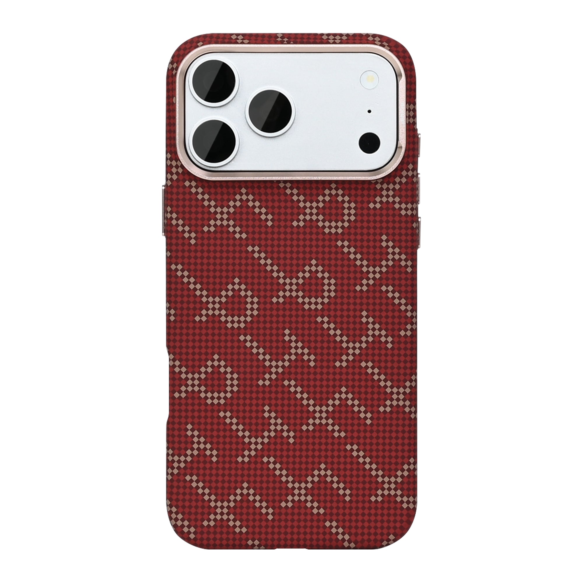 Rixus Alpine Ultra-Slim Case With MagSafe Compatible RXA093 For Apple iPhone 17 Pro, 18 Pro Cherry Red