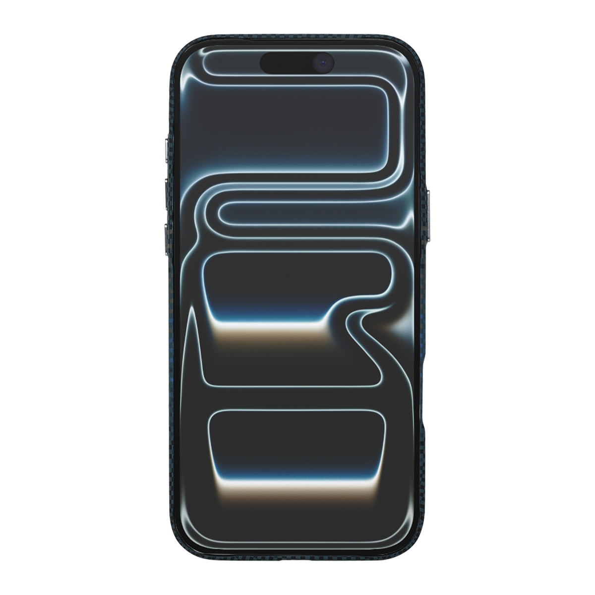 Rixus Alpine Ultra-Slim Case With MagSafe Compatible RXA131 For Apple iPhone 17 Pro Max, 18 Pro Max Stripe Blue