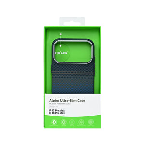 Rixus Alpine Ultra-Slim Case With MagSafe Compatible RXA131 For Apple iPhone 17 Pro Max, 18 Pro Max Stripe Blue