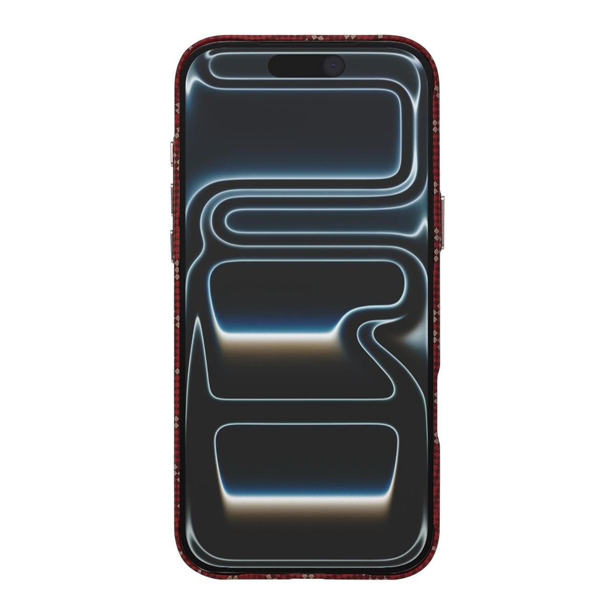 Rixus Alpine Ultra-Slim Case With MagSafe Compatible RXA093 For Apple iPhone 17 Pro Max, 18 Pro Max Cherry Red