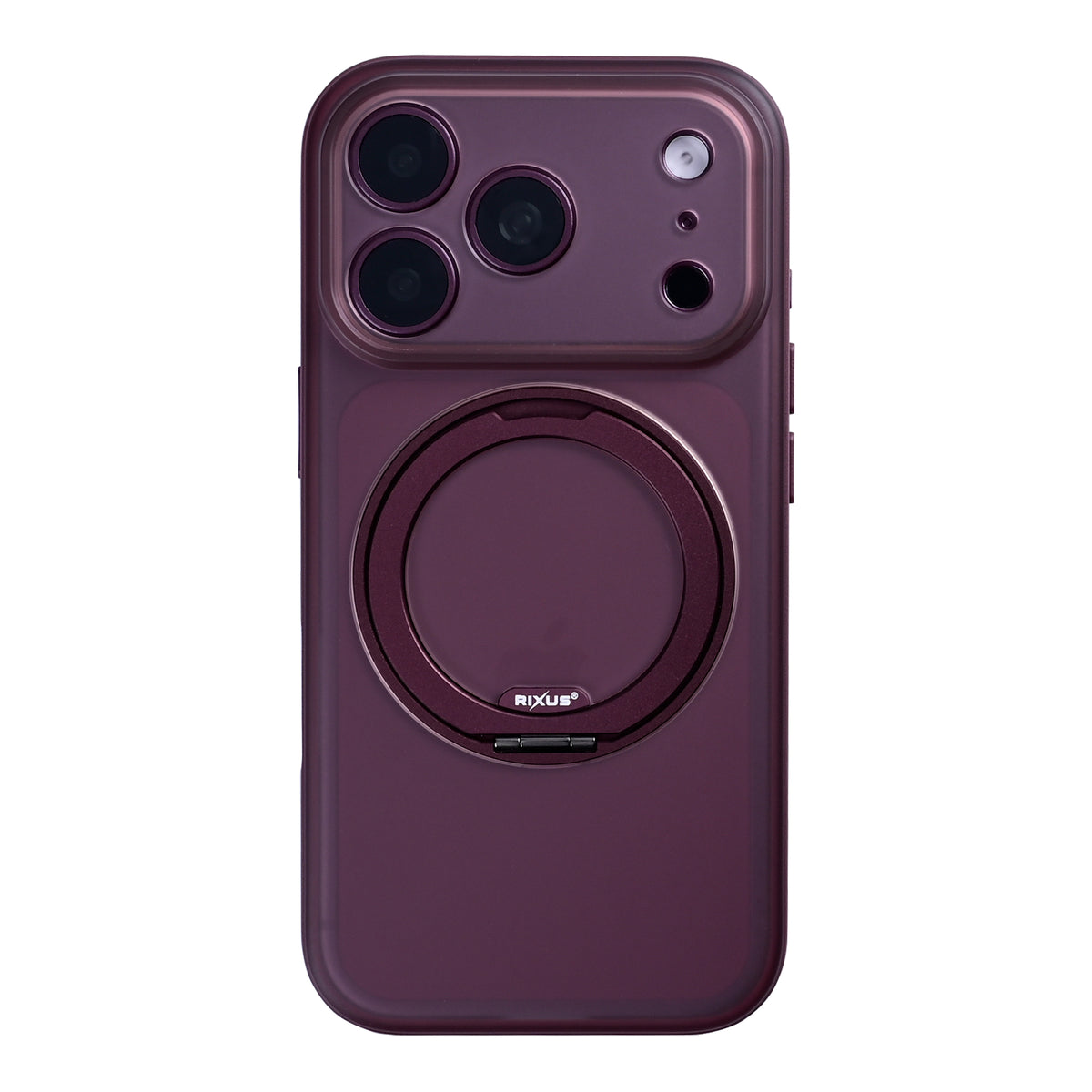 Rixus SnapGrip 360 Case For Apple iPhone 17 Pro, 18 Pro Deep Purple