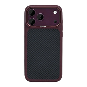 Rixus Mag Carbon With MagSafe Compatible For Apple iPhone 17 Pro Max, 18 Pro Max Deep Purple