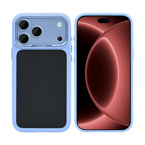 Rixus Mag Carbon With MagSafe Compatible For Apple iPhone 17 Pro Max, 18 Pro Max Light Blue