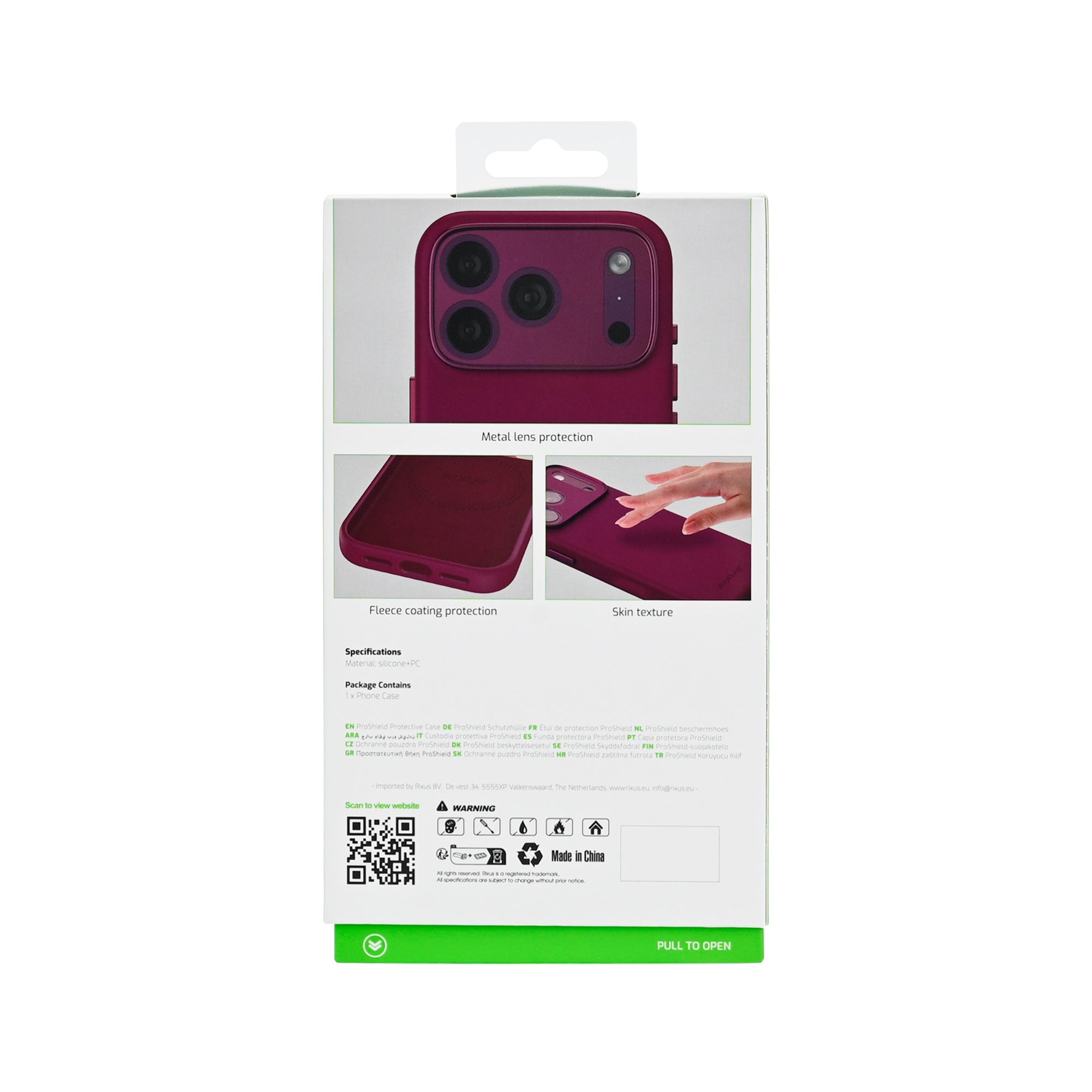 Rixus ProShield Case For Apple iPhone 17 Pro, 18 Pro Deep Purple