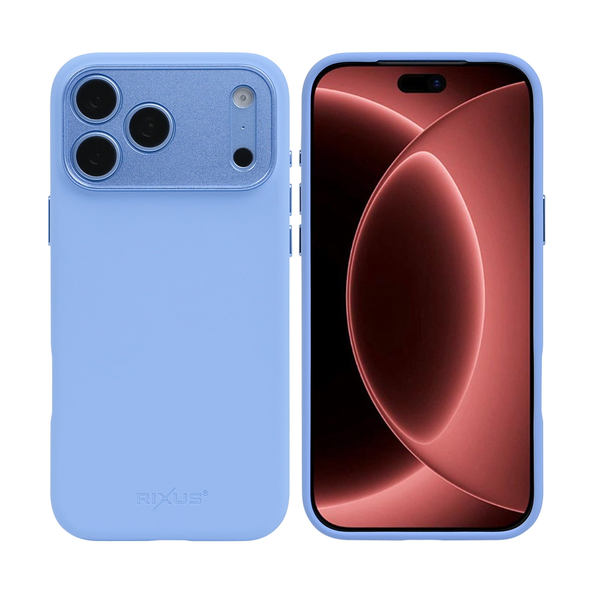 Rixus ProShield Case For Apple iPhone 17 Pro, 18 Pro Light Blue