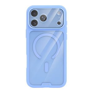 Rixus Crystal Amber Case For Apple iPhone 17 Pro Max, 18 Pro Max Light Blue