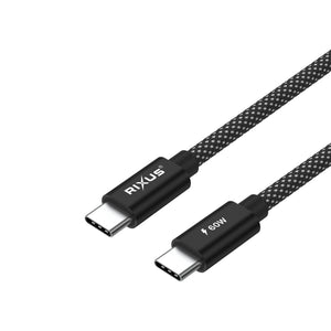 Rixus RXUC10A Flex Cable USB-C 60W 1m Black