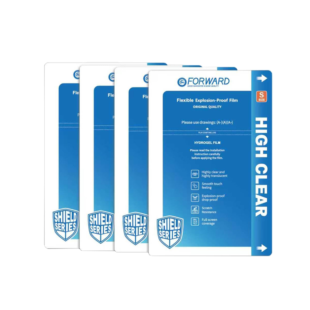 FORWARD 9 inch High Clear Flexible Explosion-Proof Film (S) (50pcs)