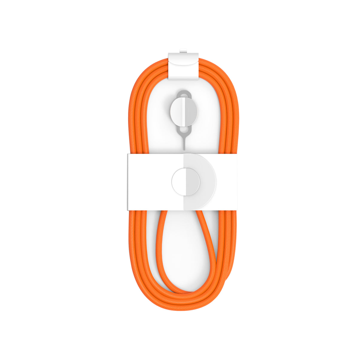For Apple iPhone 15, 16, 17 Series USB-C To USB-C Woven Cable US70001M 100cm 60W Orange Bulk