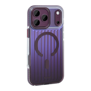 Rixus Aero Ribbed Shield Case With MagSafe Compatible For Apple iPhone 17 Pro Max, 18 Pro Max Burgundy