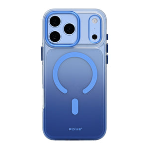Rixus Aero Shield Case With MagSafe Compatible For Apple iPhone 17 Pro, 18 Pro Blue