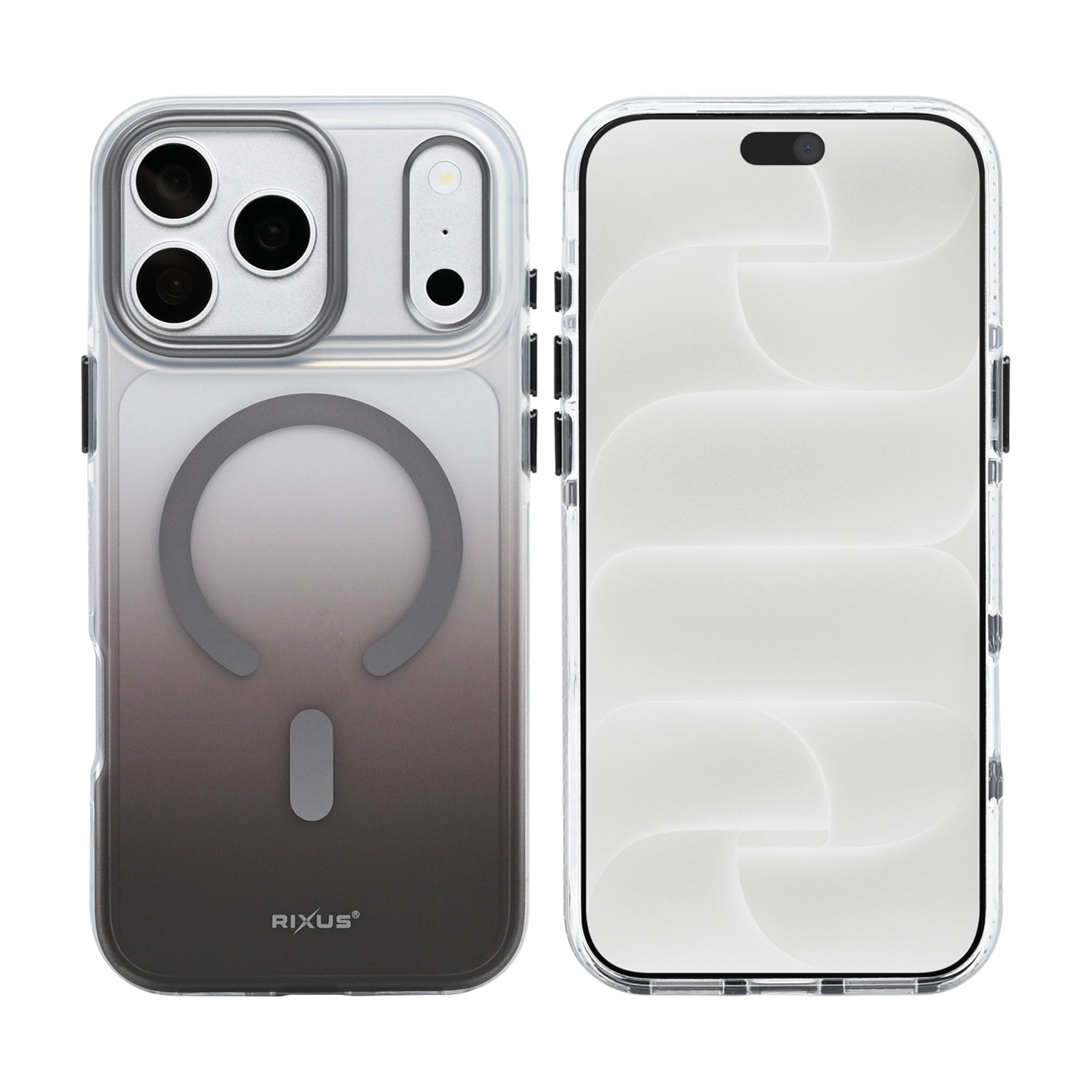 Rixus Aero Shield Case With MagSafe Compatible For Apple iPhone 17 Pro Max, 18 Pro Max Deep Grey