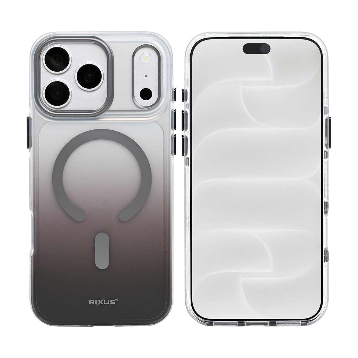 Rixus Aero Shield Case With MagSafe Compatible For Apple iPhone 17 Pro Max, 18 Pro Max Deep Grey
