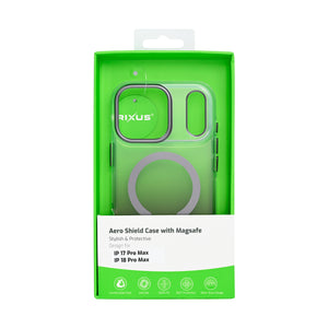 Rixus Aero Shield Case With MagSafe Compatible For Apple iPhone 17 Pro Max, 18 Pro Max Deep Grey
