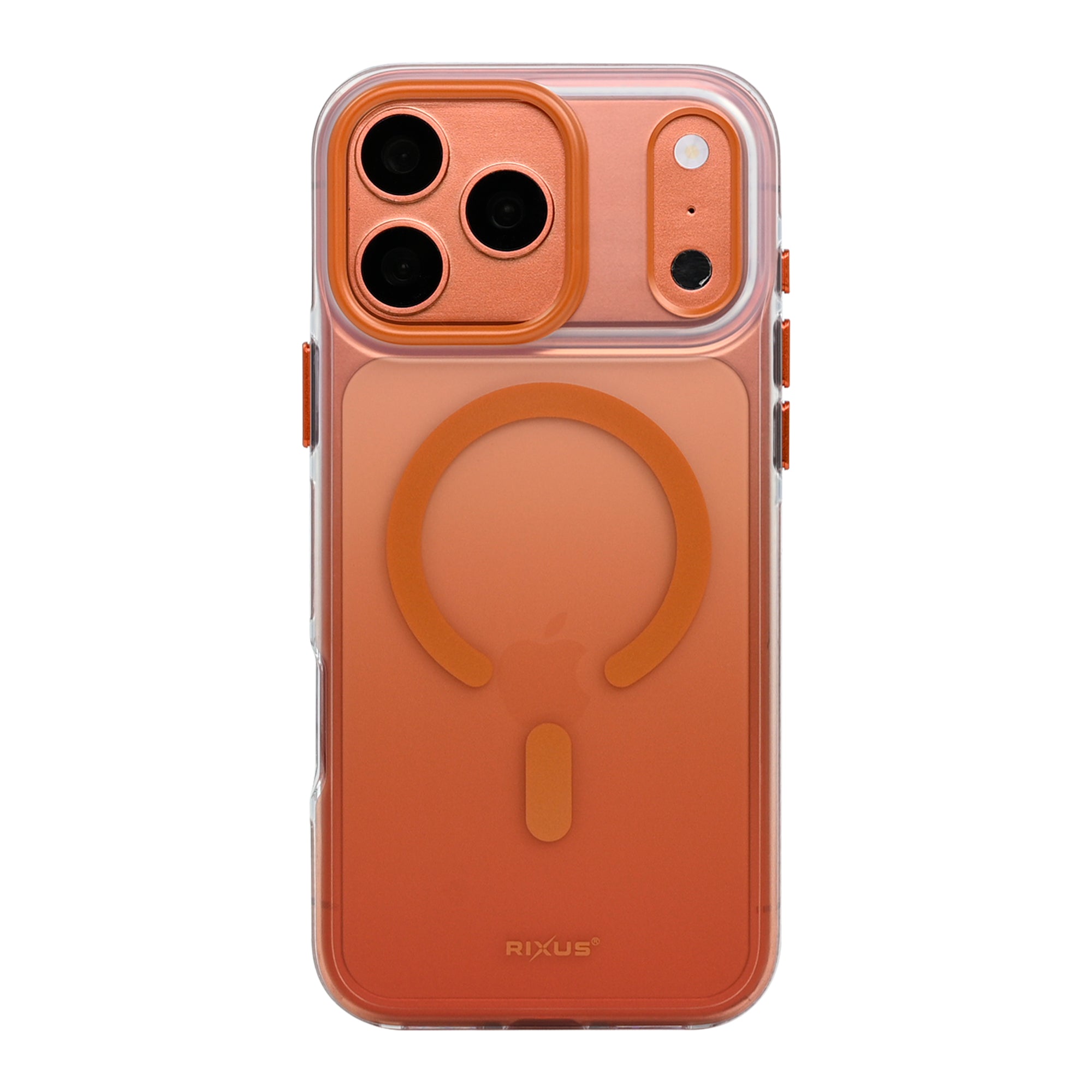 Rixus Aero Shield Case With MagSafe Compatible For Apple iPhone 17 Pro Max, 18 Pro Max Orange