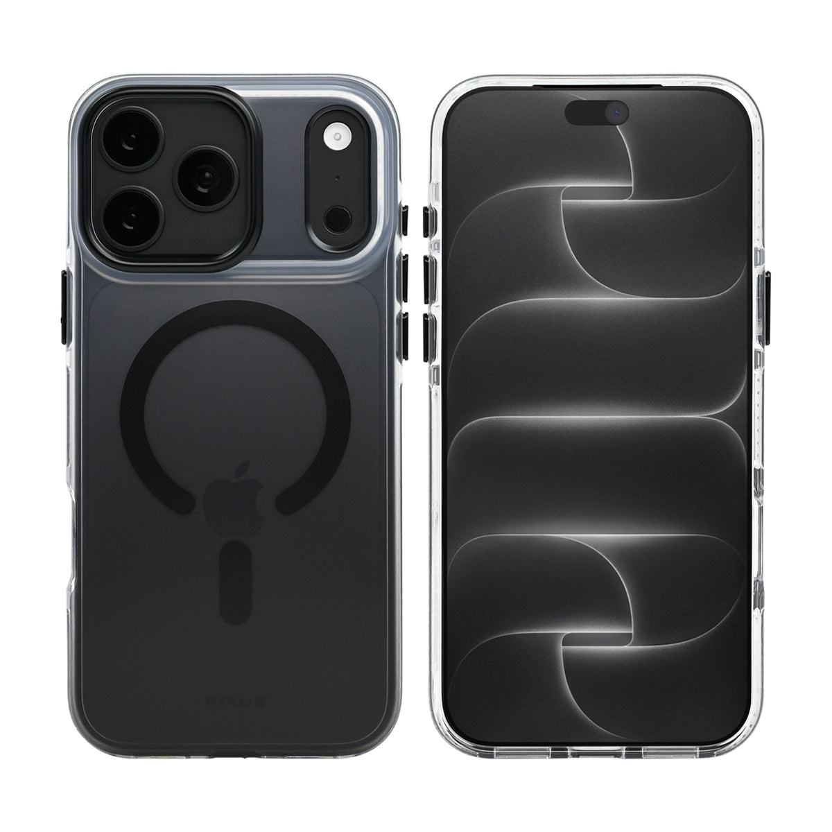 Rixus Aero Shield Case With MagSafe Compatible For Apple iPhone 17 Pro Max, 18 Pro Max Black