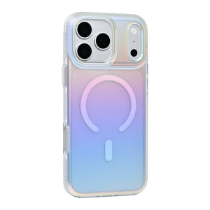 Rixus Aero Neon Shield Case With MagSafe Compatible For Apple iPhone 17 Pro, 18 Pro White
