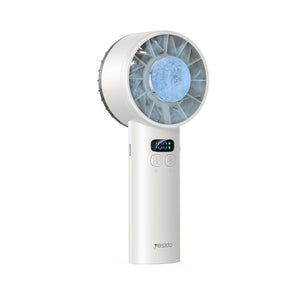 YESIDO YF-18 Portable Handheld Fan With Digital Display White