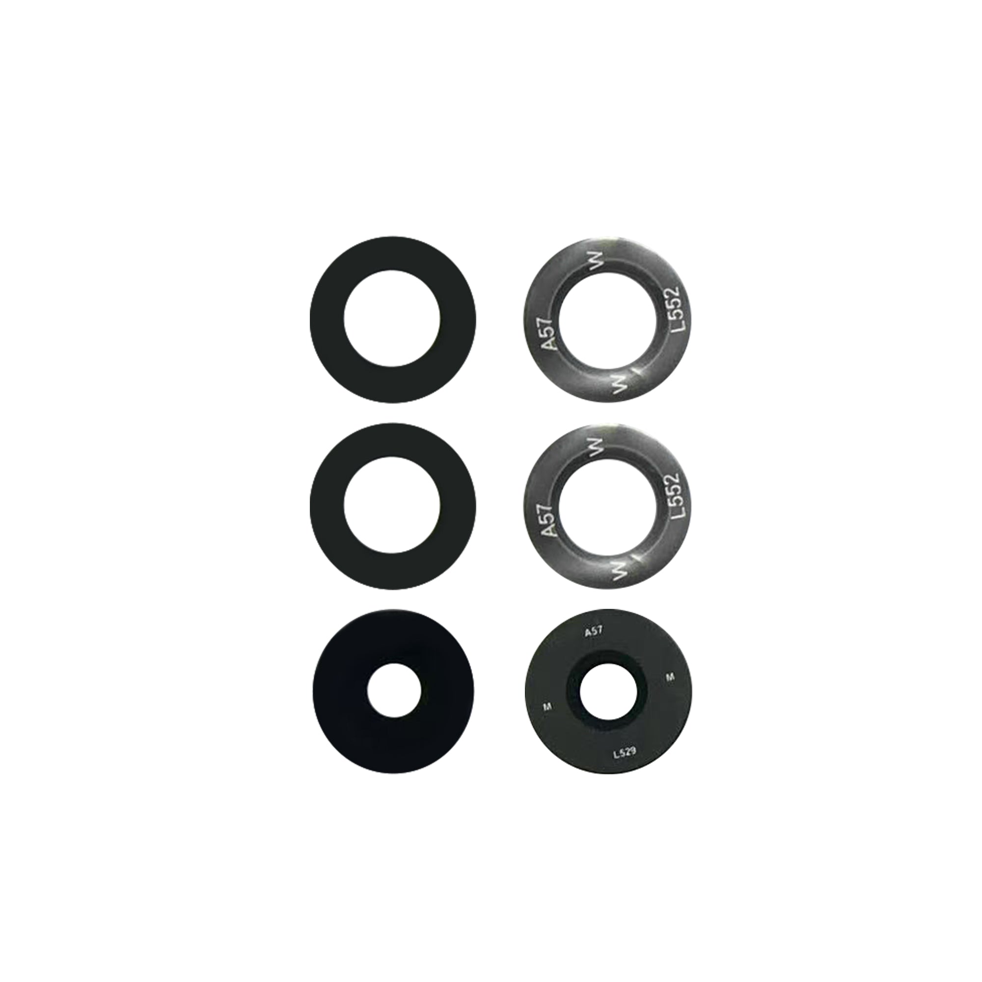 Samsung Galaxy A57 A576B, A37 A376B Camera Lens Cover Set Black OEM