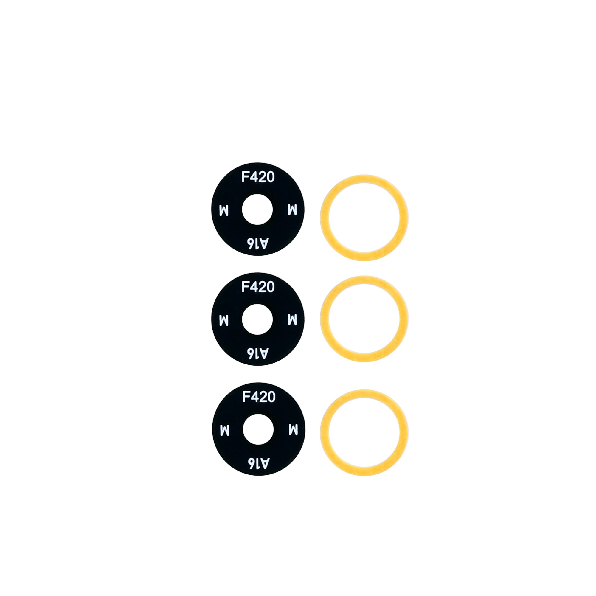 Samsung Galaxy A16 4G A165F Camera Lens Cover Set Black OEM