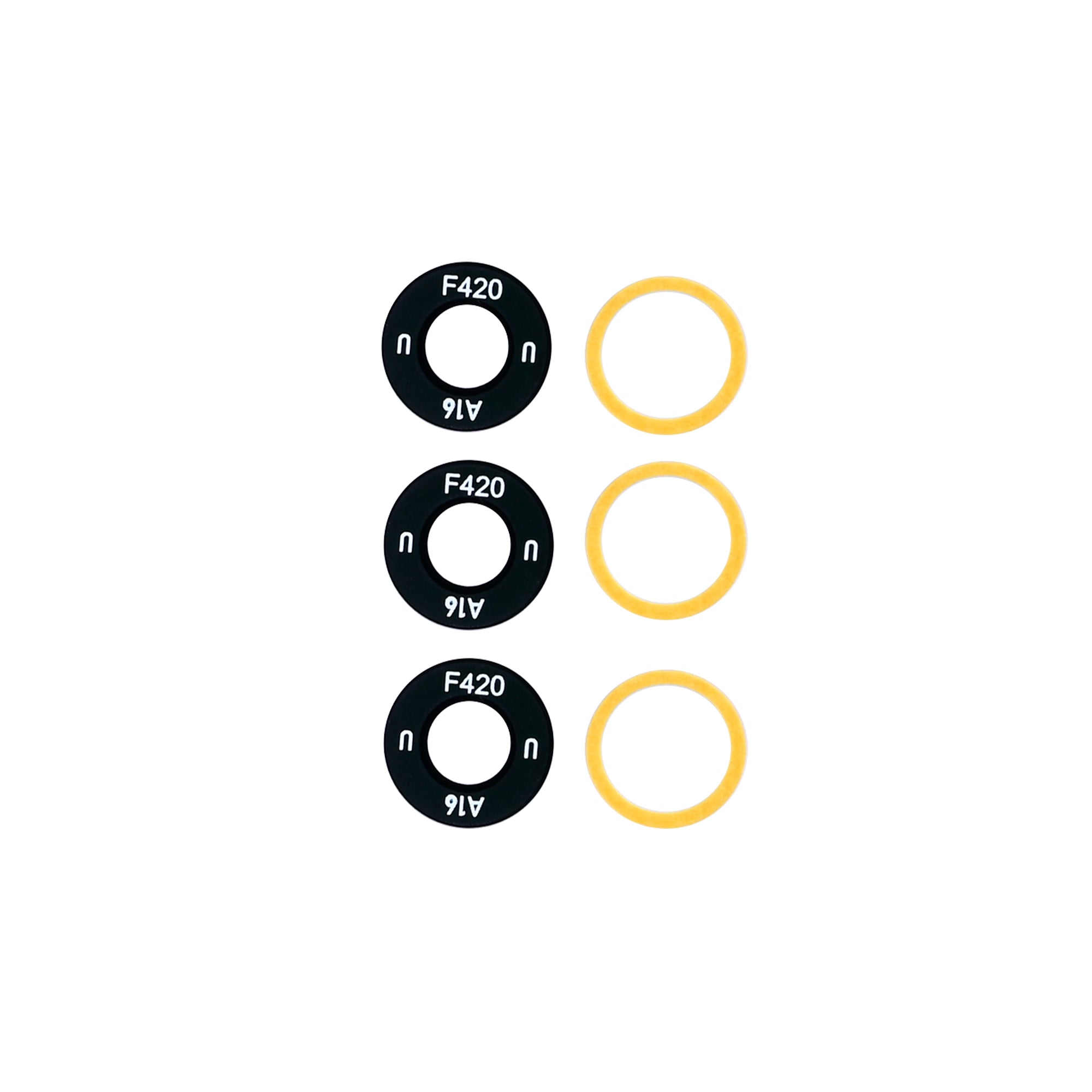 Samsung Galaxy A16 5G A166B Camera Lens Cover Set Black OEM