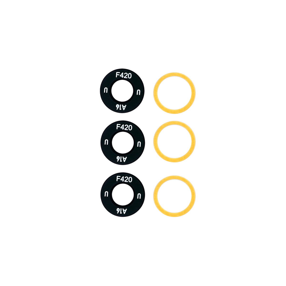 Samsung Galaxy A16 5G A166B Camera Lens Cover Set Black OEM