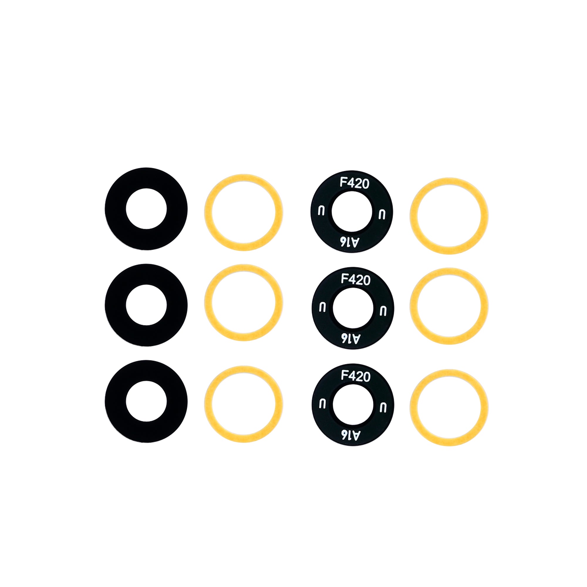 Samsung Galaxy A16 5G A166B Camera Lens Cover Set Black OEM
