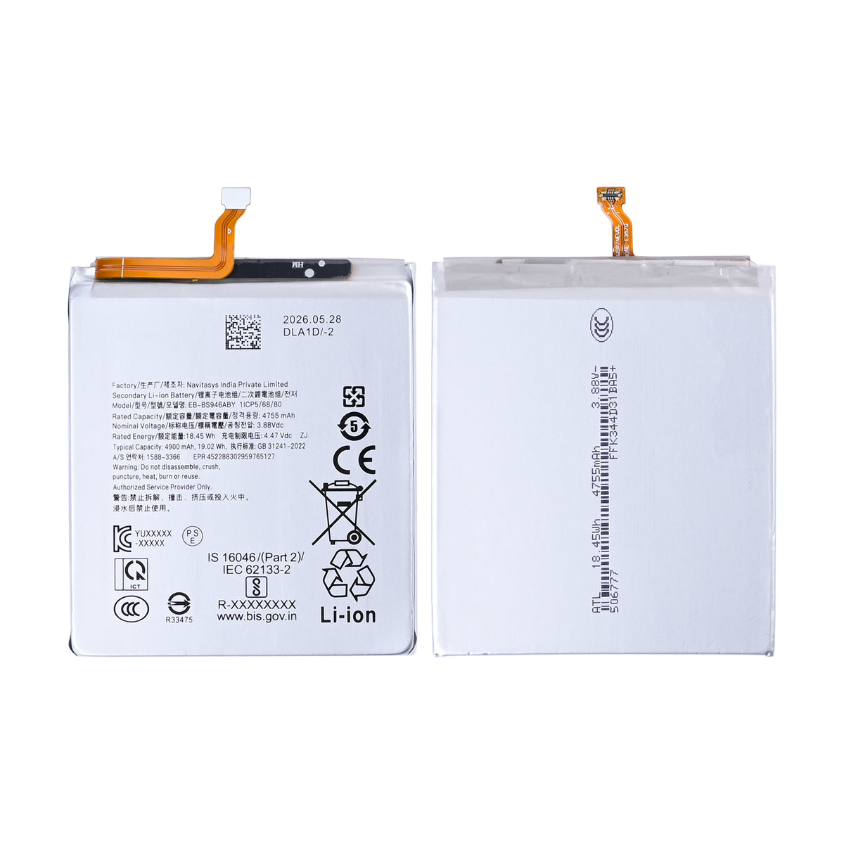 Samsung Galaxy S26 Plus S947B Battery EB-BS946ABE OEM