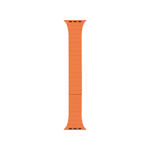 Magnetic Silicone Band For Apple Watch 42mm, 44mm, 45mm, 49mm Double Color Orange, Black Retail Box