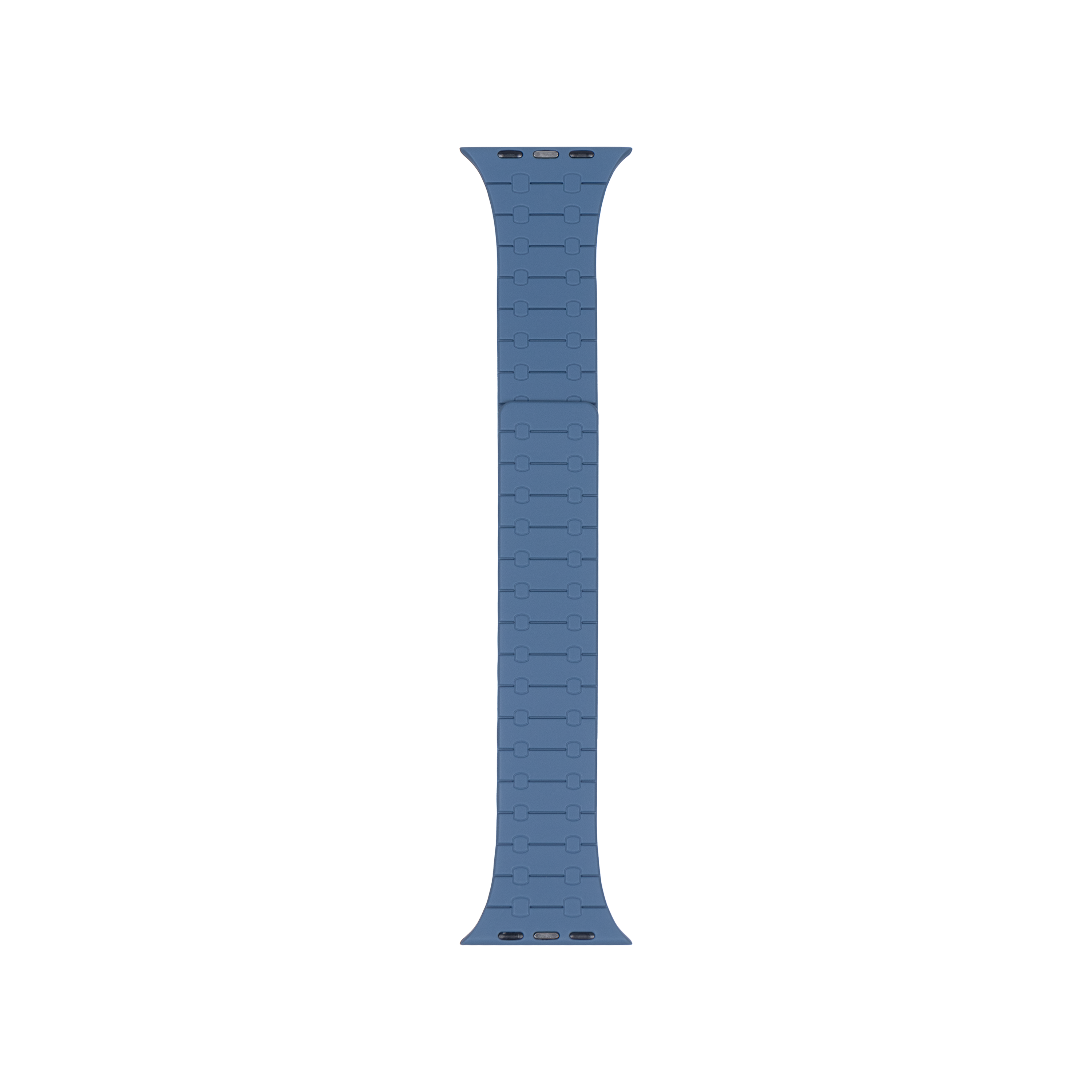 For Apple Watch 42mm, 44mm, 45mm,49mm Magnetic Silicone Band Double Color Dark Green/Blue Retail Box