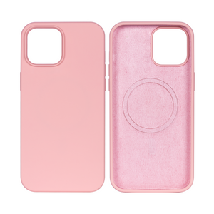 Rixus Soft TPU Phone Case With MagSafe Compatible For Apple iPhone 14 Pink