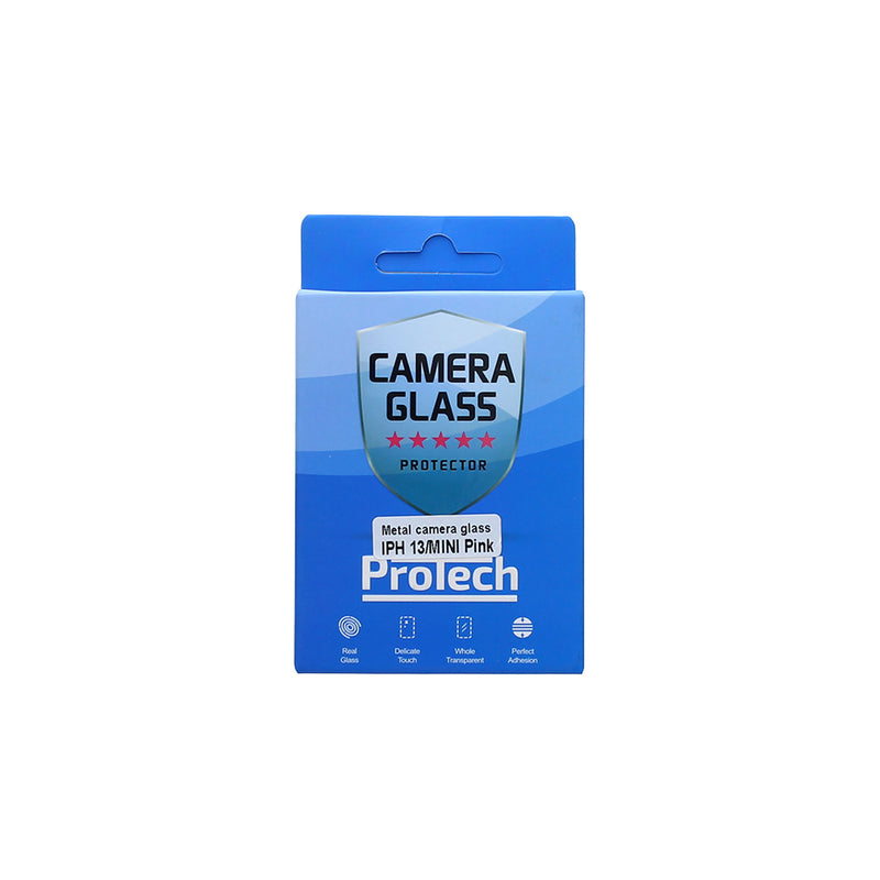 For iPhone 13, 13 Mini Camera Lens Tempered Glass 2.5D Pink
