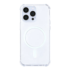 Rixus Anti-Burst Case With MagSafe Compatible For Apple iPhone 13 Pro Max Transparent