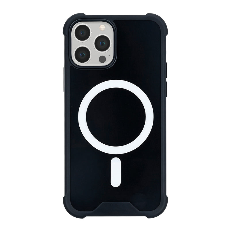 Rixus Anti-Burst Case With MagSafe Compatible For Apple iPhone 13 Pro Max Black
