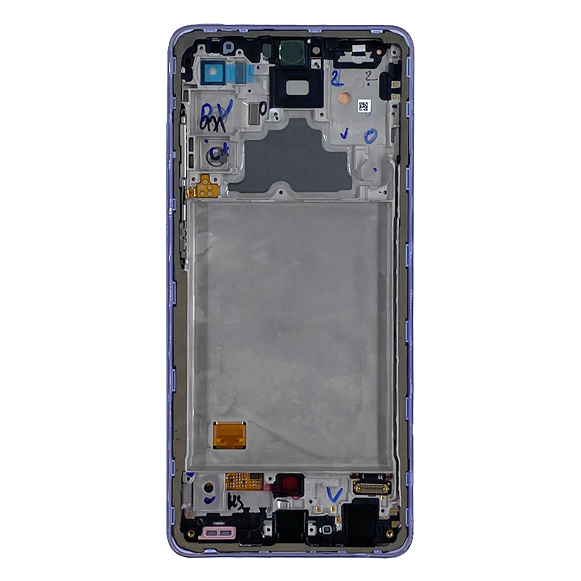 Samsung Galaxy A72 A725F Display And Digitizer With Frame Awesome Violet Service Pack