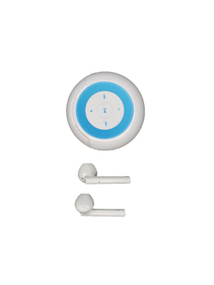 iDiskk WM01 MP3 Player With Bluetooth Earbuds White