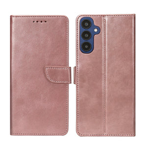 Rixus Bookcase For Samsung Galaxy A25 5G Pink