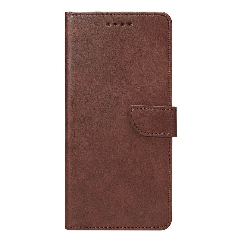 Rixus Bookcase For Samsung Galaxy A15 5G Brown