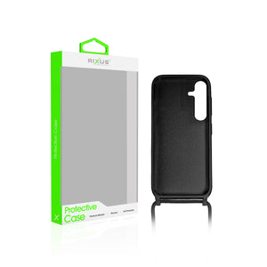 Rixus TPU Necklace Cord Cover For Samsung Galaxy A15 5G Black