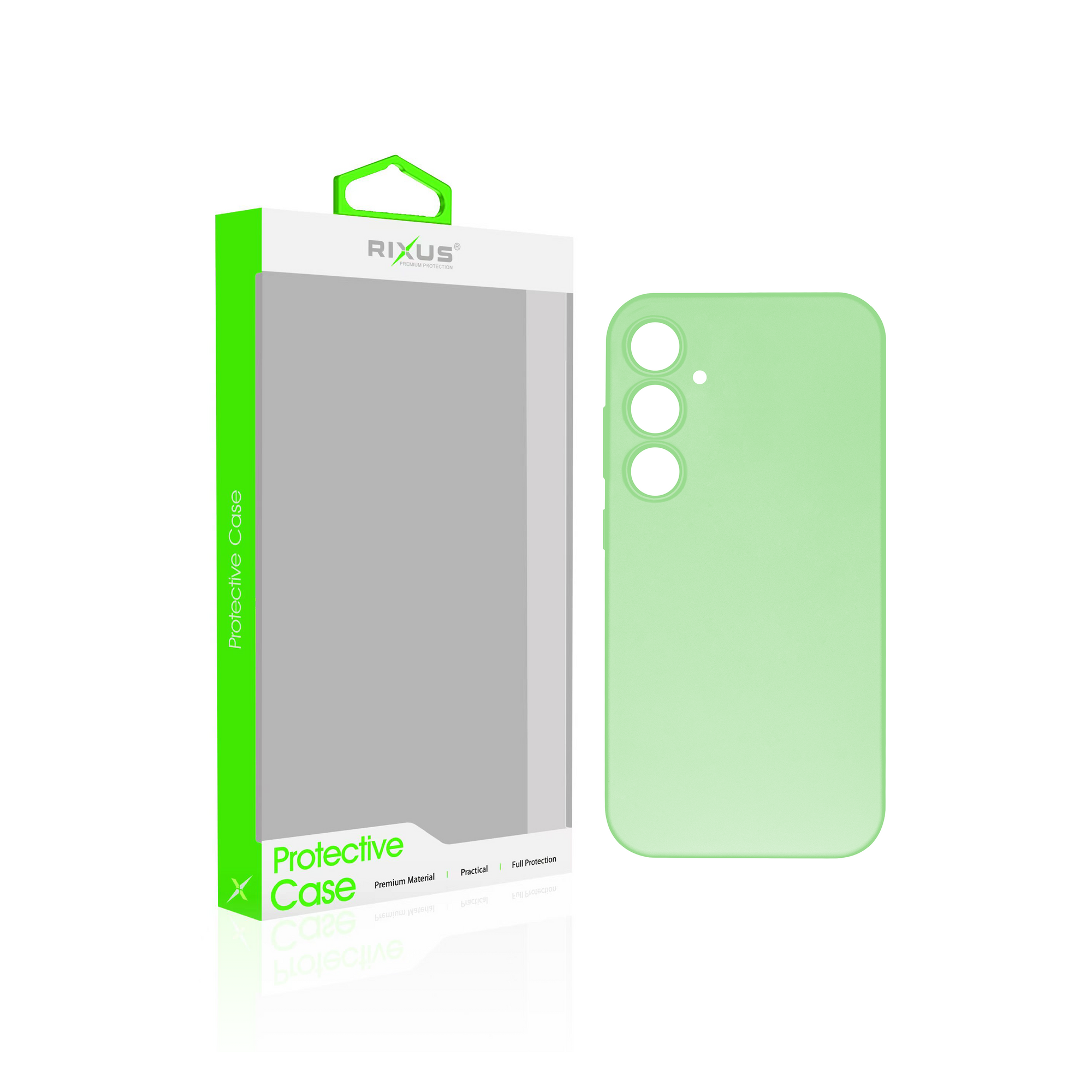 Rixus Soft TPU Phone Case For Samsung Galaxy A15 5G Matcha