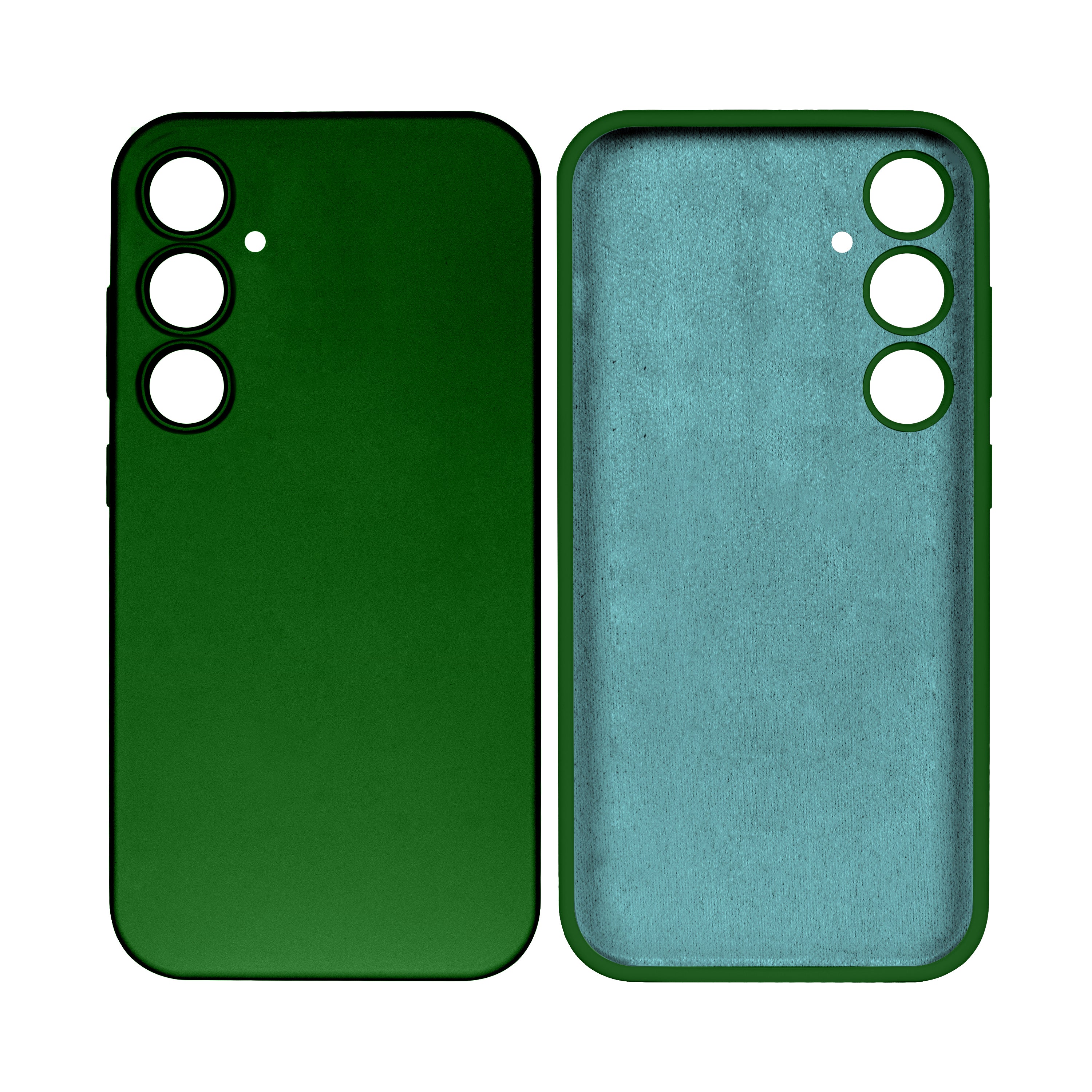Rixus Soft TPU Phone Case For Samsung Galaxy A35 5G Dark Green