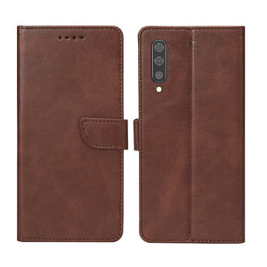 Rixus Bookcase For Samsung Galaxy A50 Brown