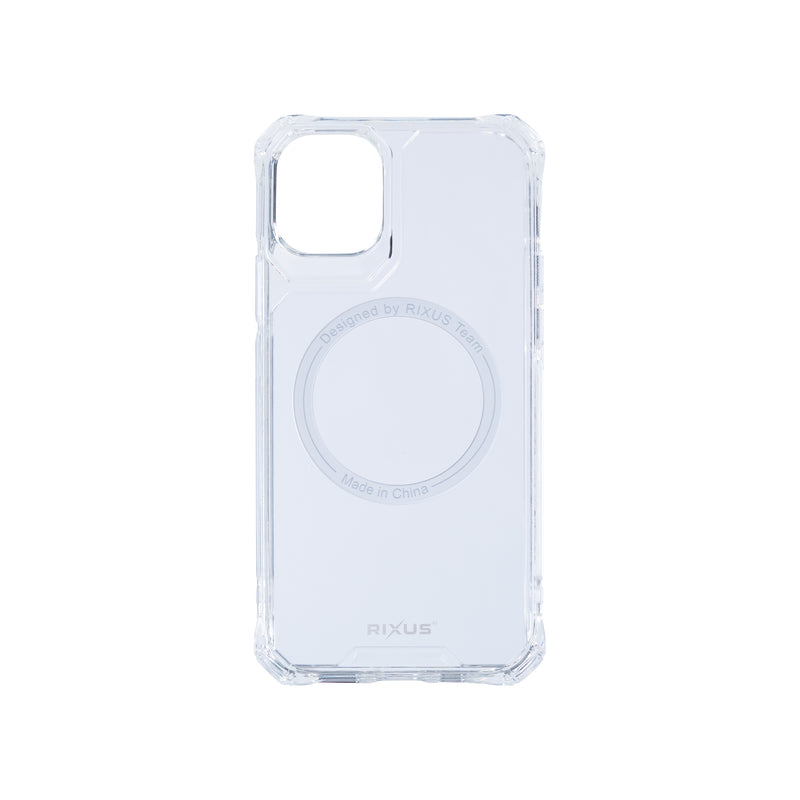Rixus Armor-X Anti Shock Case With MagSafe For Apple iPhone 11 Pro Max Transparent