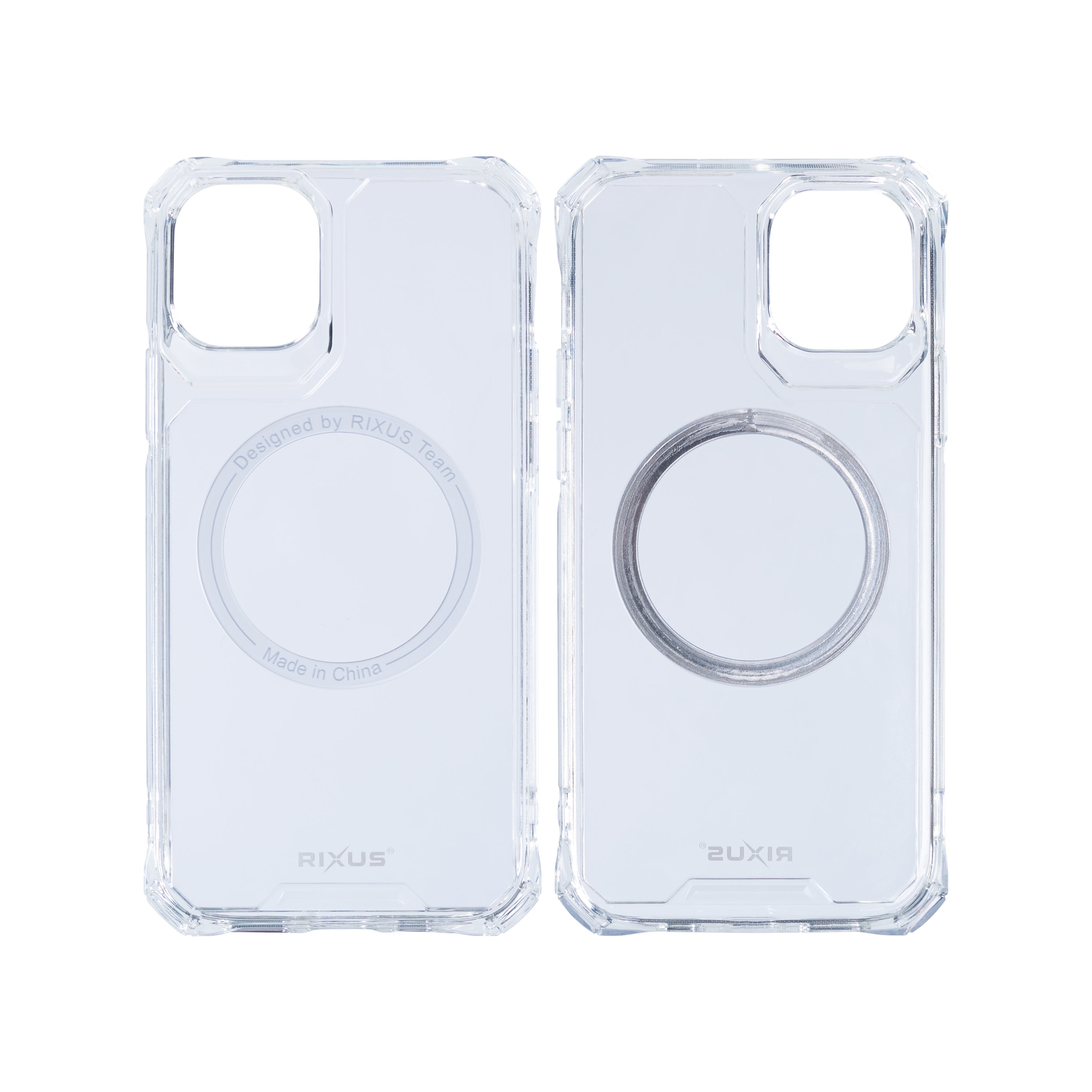 Rixus Armor-X Anti Shock Case With MagSafe For Apple iPhone 11 Pro Max Transparent