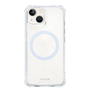 Rixus Armor-X Anti Shock Case With MagSafe Compatible For Apple iPhone 13 Transparent