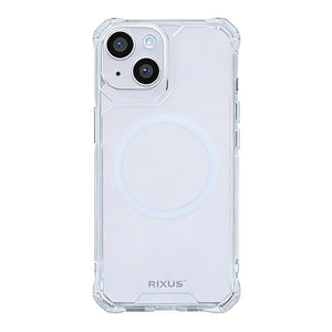 Rixus Armor-X Anti Shock Case With MagSafe Compatible For Apple iPhone 14 Plus Transparent
