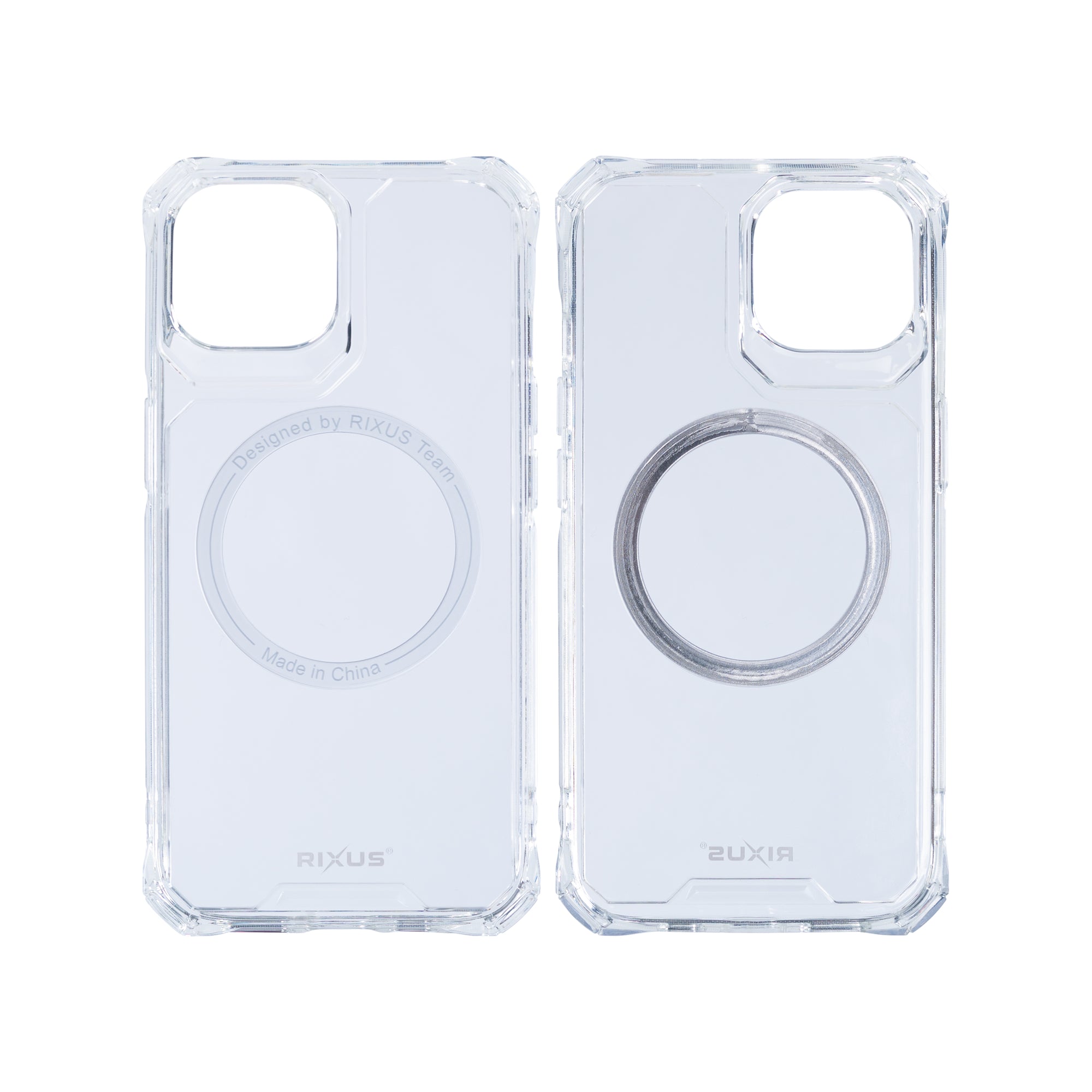 Rixus Armor-X Anti Shock Case With MagSafe For Apple iPhone 14 Plus Transparent