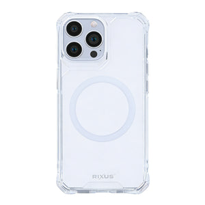 Rixus Armor-X Anti Shock Case With MagSafe Compatible For Apple iPhone 14 Pro Transparent